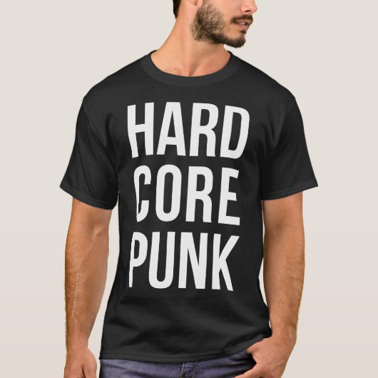 ハードコアパンク大胆なタイポグラフィ Tシャツ (正面)