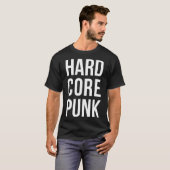 ハードコアパンク大胆なタイポグラフィ Tシャツ (正面フル)