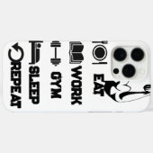 ハードコアフィットネス電話カバーの筋肉手 Case-Mate iPhoneケース (裏面 (横))