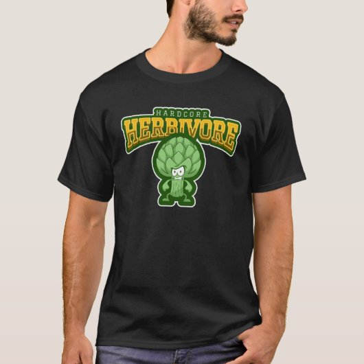ハードコアヘルビヴォアベジタリアンビーガン Tシャツ (正面)