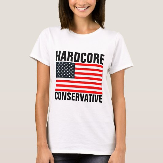 ハードコア保守愛国Tシャツ Tシャツ (正面)