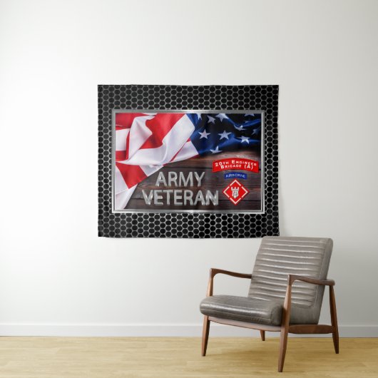 ハードコア退役軍人第20旅団空挺部隊 タペストリー (インサイチュ(横))