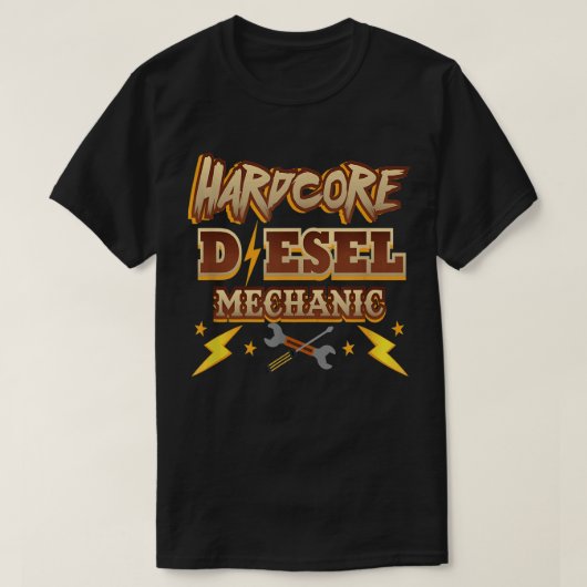 ハードコア ディーゼルメカニック Tシャツ (デザイン正面)