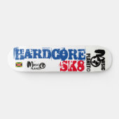 ハードコア SK8 スケートボード、7¾インチ デッキ (横)