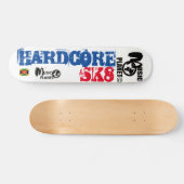 ハードコア SK8 スケートボード、7¾インチ デッキ (横)