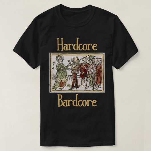ハードコアBardcoreヴィンテージグラフィック Tシャツ (デザイン正面)