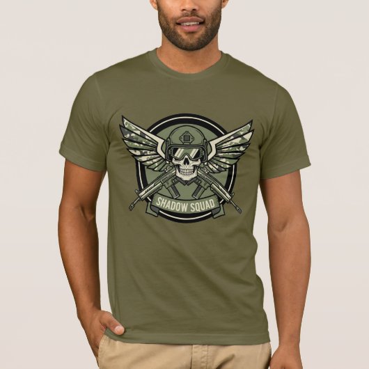 ハードコアFPSゲーマーバッジデザインTシャツ Tシャツ (正面)
