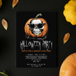 ハードジャックO'ランタングリニングスカルハロウィーン 招待状