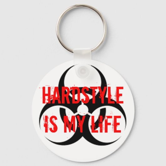 ハードスタイルは私の人生だ キーホルダー (正面)