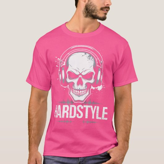 ハードテクノ ラブ ハードミュージック EDM Tシャツ (正面)