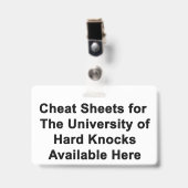 ハードノックス大学チートシート - バッジ (正面 （クリップ付）)