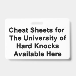 ハードノックス大学チートシート バッジ