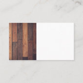 ハードハットギアロゴ | 木製板 名刺 (裏面)