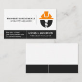 ハードハットスクリューロゴ |建築 名刺 (正面/裏面)