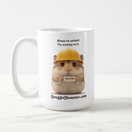 ハードハットハムスターのインポートSnuggleHamster.com コーヒーマグカップ (左)