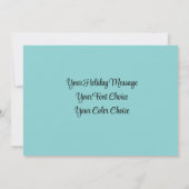 ハードパステル描画のクリスマスホリデー ストリング ライト シーズンカード (裏面)