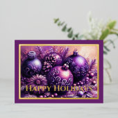 ハードパステル描画 クリスマスモチーフ ホリデー パープル (立ち正面)