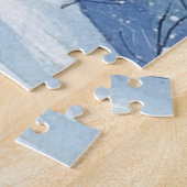 ハードブルーウィンタークリスマスヴィレッジ&格言 ジグソーパズル (側面)