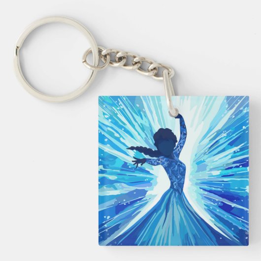 ハードプラスチックコースター キーホルダー (正面)