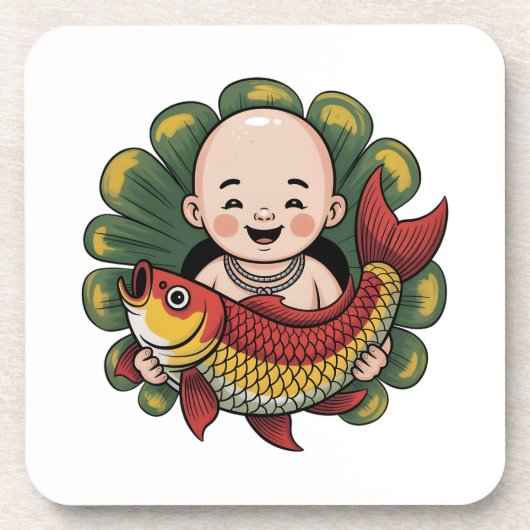 ハードプラスチックコースター | ラッキーボーイコイ コースター (正面)