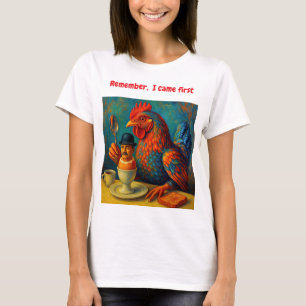 ハードボイルド・ヒューマン - 朝食の鳥の戯れ Tシャツ