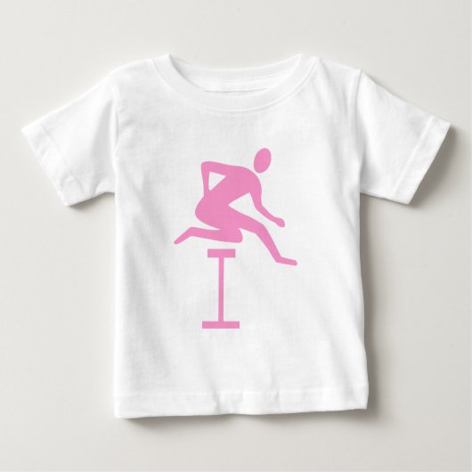 ハードリング – ピンク ベビーTシャツ (正面)