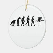 ハードルの進化の~の陸上競技Tees.png セラミックオーナメント (左)