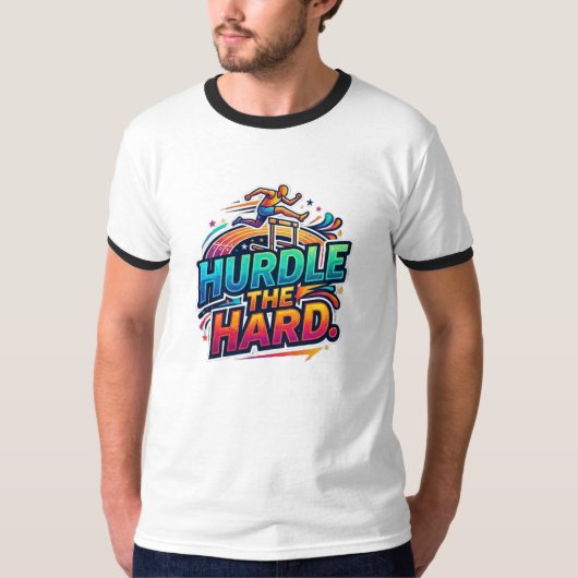ハードルを越えろ Tシャツ (正面)