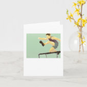 ハードルアートを飛び越える カード (黄色い花)