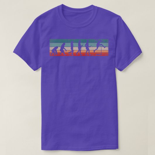 ハードルハードルランナーの軌道とフィールドの進化 Tシャツ (デザイン正面)