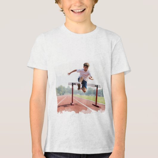 ハードル少年 トライブレンドTシャツ (正面)