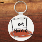 ハードル得ー? キーホルダー (正面)