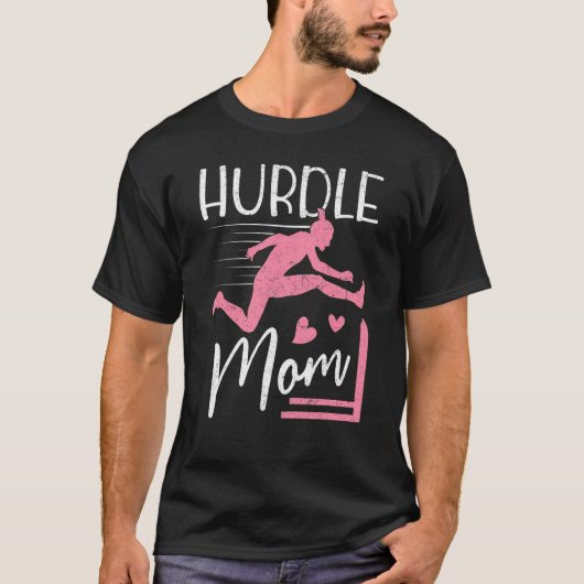ハードル母トラックとフィールドHurdlingママハードラーM Tシャツ (正面)