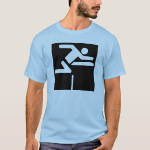 ハードル選手(ブロック) Tシャツ