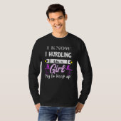 ハードル陸上ハードル走ハードル競技者 Tシャツ (正面フル)