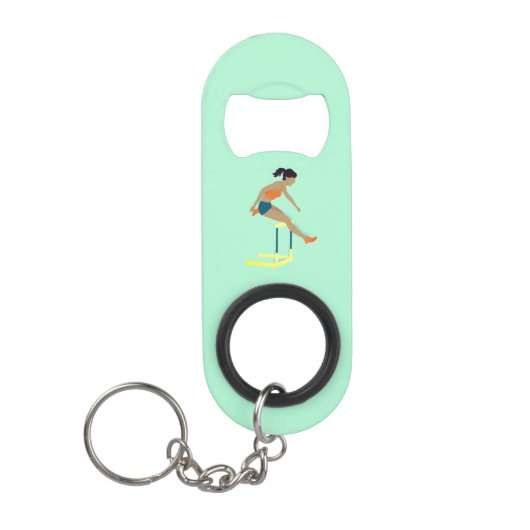 ハードル キーホルダー栓抜き (正面)