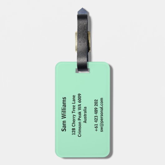 ハードル ラゲッジタグ (裏面縦)