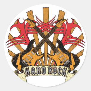 ハードロックのギター ラウンドシール