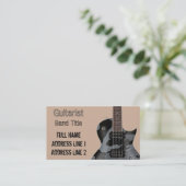 ハードロックまたは金属のミュージシャン 名刺 (スタンド正面)