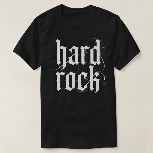 ハードロックタトゥーデザイン1 Tシャツ (デザイン正面)