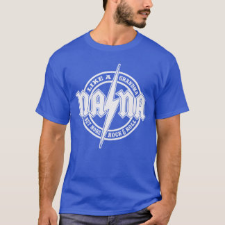 ハードロック ナナ ナナ 稲妻 ボルト レトロ Tシャツ