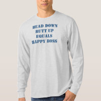 ハードワークのスローガンの長い袖のTシャツ