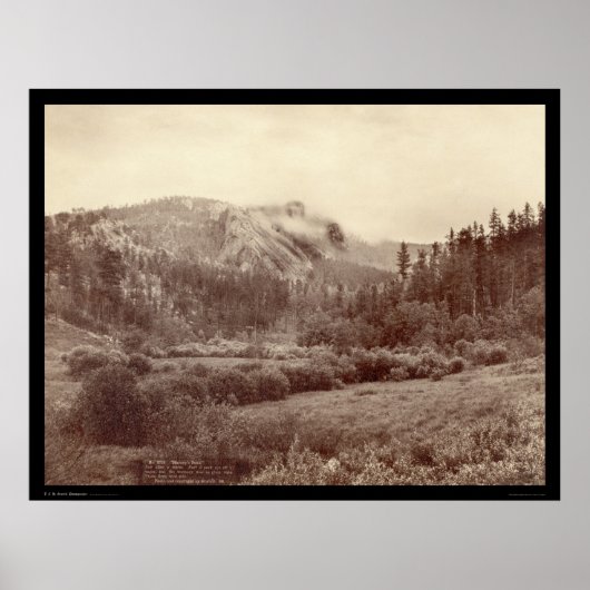 ハーニーのピーク嵐の直後SD 1890 ポスター (正面)