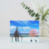 ハーネスレーシングホースホリデーカード シーズンポストカード (スタンド正面)