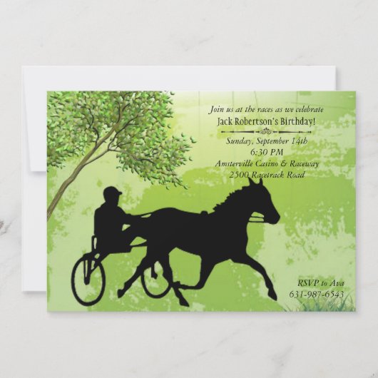 ハーネスレース招待状 招待状 (正面)