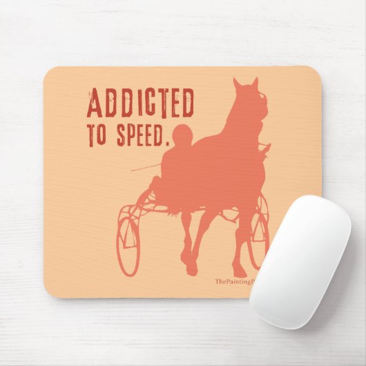 ハーネスレース馬好き マウスパッド (マウス)