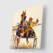 ハーネスレース スクエア壁時計 (傾斜)