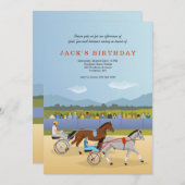 ハーネスレース 招待状 (正面/裏面)