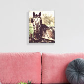 ハーネス内のAppaloosa キャンバスプリント (インサイチュ (リビング))