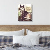 ハーネス内のAppaloosa キャンバスプリント (インサイチュ (寝室))